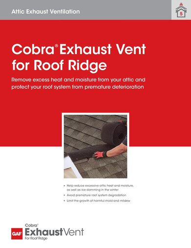 Cobra® Exhaust Vent for Roof Ridge - RESCB137