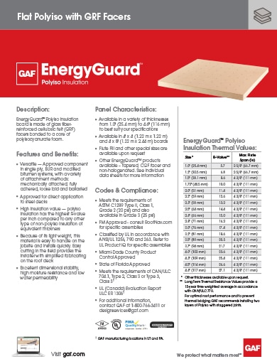 EnergyGuard™ Polyiso Insulation - COMGT318