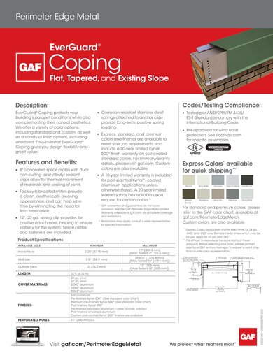 EverGuard® Coping - COMGN282