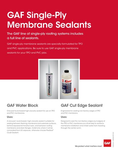EverGuard® Water-Block Mastic and TPO Cut Edge Sealant - COMEG832