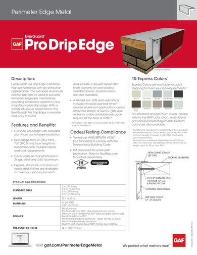 EverGuard® Pro Drip Edge - COMGN346