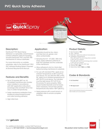 EverGuard® PVC Quick Spray Adhesive - 468