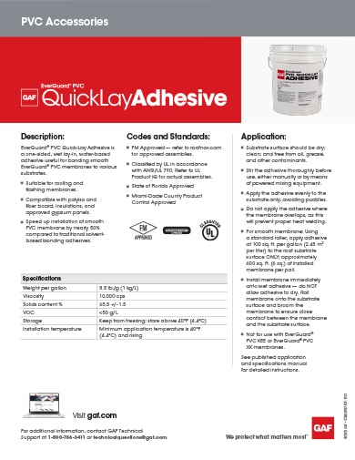 EverGuard® PVC Quick Lay Adhesive - 468