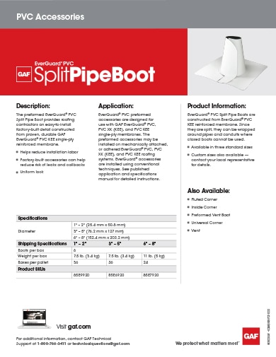EverGuard® PVC Split Pipe Boot - 468