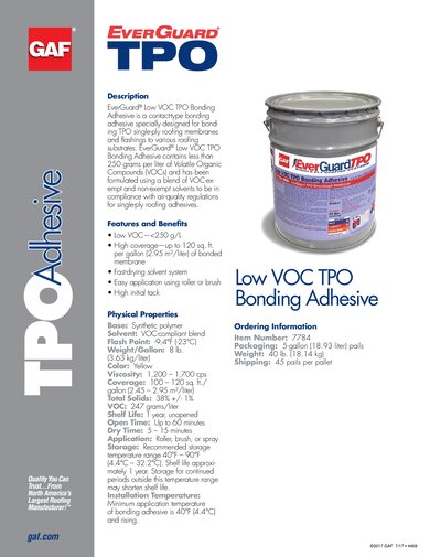EverGuard® Low VOC TPO Bonding Adhesive