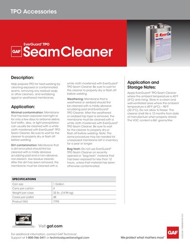 EverGuard® TPO Seam Cleaner - COMEG840