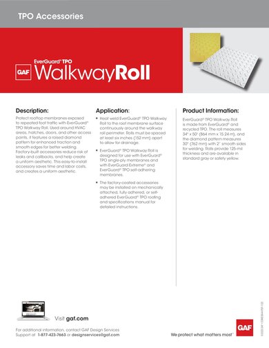 EverGuard® TPO Walkway Roll - COMEG844