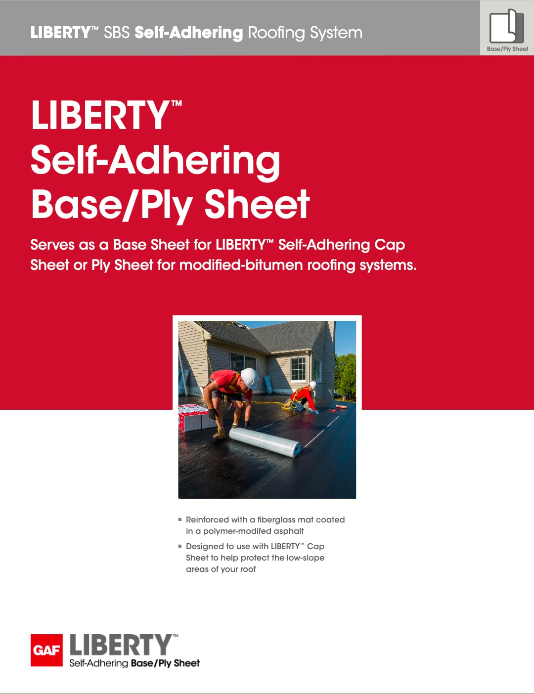 LIBERTY™ SBS Self-Adhering Base/Ply Sheet - RESLB118