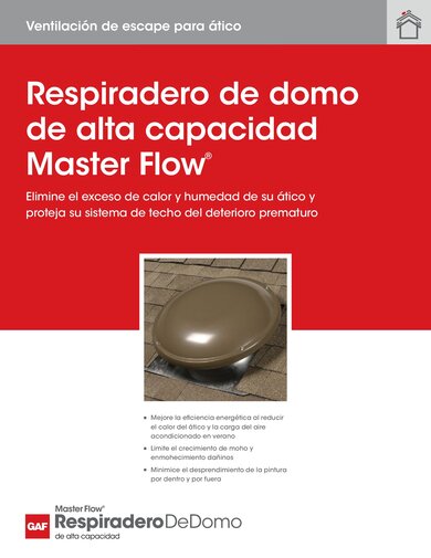 Respiradero de domo de alta capacidad Master Flow® - RESMF171S