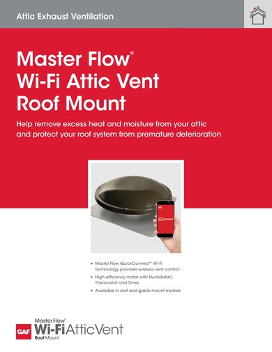 Master Flow® Wi-Fi Attic Vent Roof Mount - RESMF314