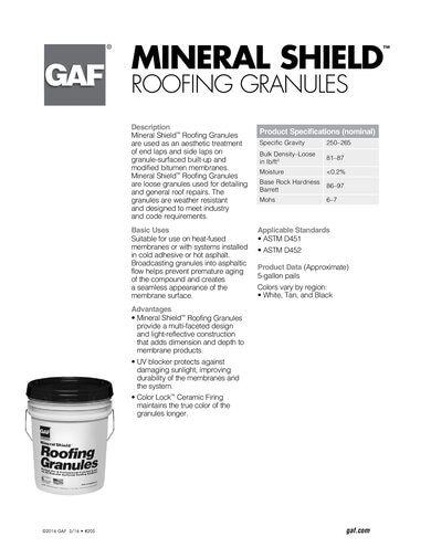 Mineral Shield™ Roofing Granules