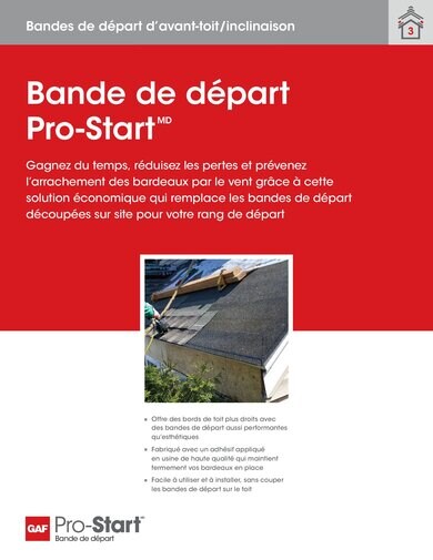 Pro-Start Starter Strip Shingles Sell Sheet FRENCH - RESGN546F