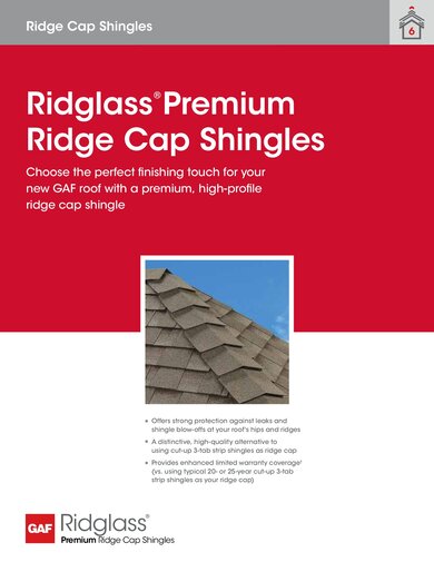 Ridglass® Premium Ridge Cap Shingles - RESHR113