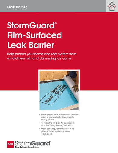 StormGuard® Film-Surfaced Leak Barrier - RESUL116