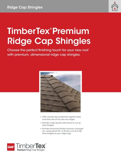 TimberTex® Premium Ridge Cap Shingles RESHR102