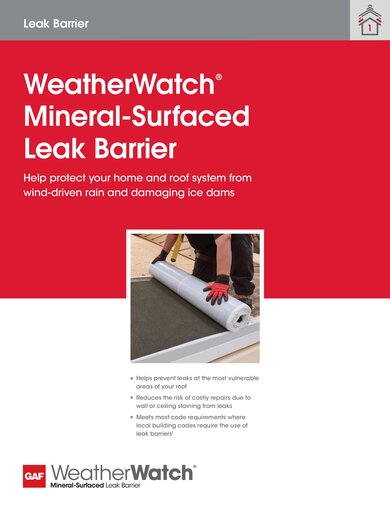 WeatherWatch® Mineral-Surfaced Leak Barrier - RESUL103