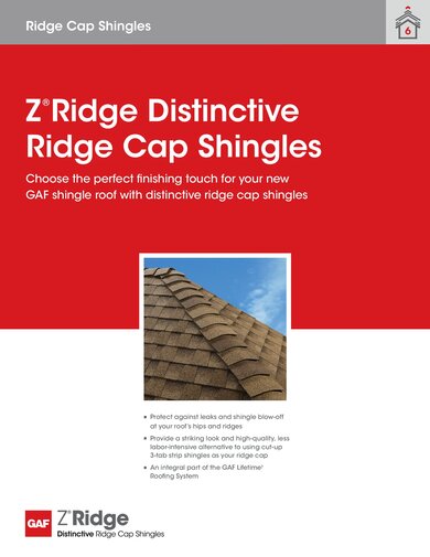 Z® Ridge Distinctive Ridge Cap Shingles - RESHR111