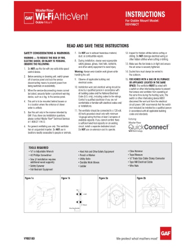 MasterFlow® Wi-Fi Gable Mount Install Instructions TRILINGUAL - RESMF327